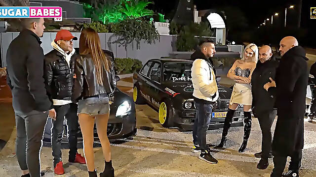 Two Sluts and a MILF share cock in Bulgaria