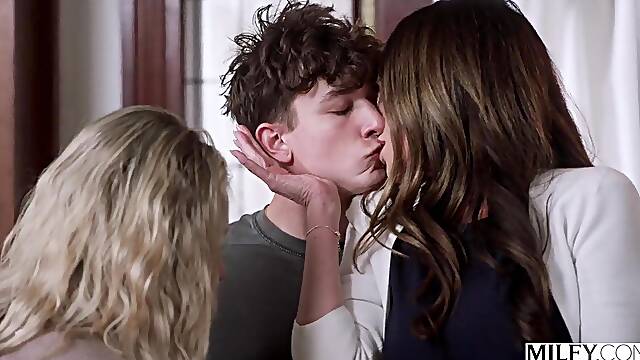 MILFY Phoenix Marie & Christy Canyon Devour College Men Weenie