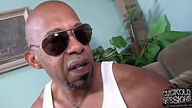 Cuckold teen wife Riley Reid getting drilled coarse by a ebony monster penis whilst her spouse has to see getting her 1st orgas