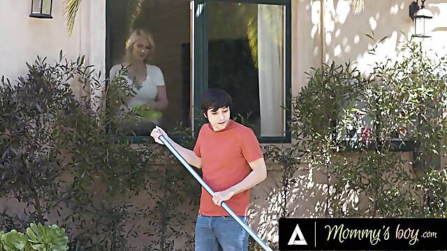 - Lonely Stepmom Rachael Cavalli Teases Her Stepson With Her Giant Boobs! CU...