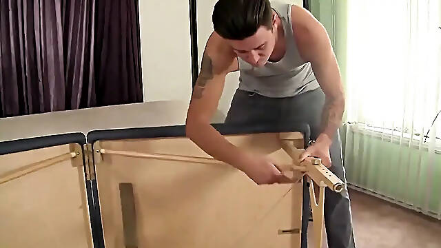 Seductive penis teasing stepsister lastly gets stepbros rod cream