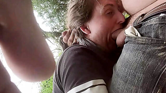 Blowjob by the River