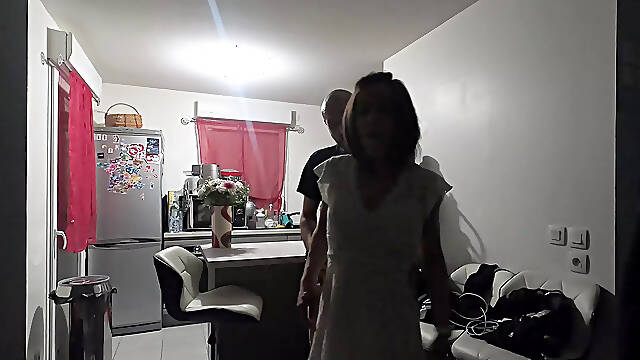 After the restaurant, I offered her my: her dessert was my mouth... and my end, his hot cream