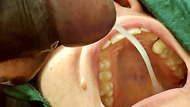 Best close up blowjob swallowing, big fat BBW milf sucking black cock, get loads of cum in her mouth, pumping, cumming, dumping