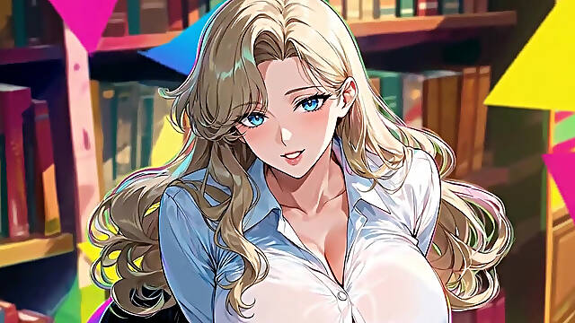 Hot MILF Gets Fucked by Obsessed Student in Library - Uncensored Ai Hentai - Cock Hero