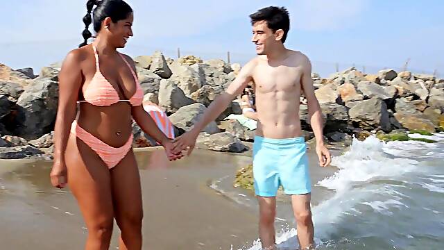 Chubby MILF with big tits enjoys during rough sex - Amy Amor