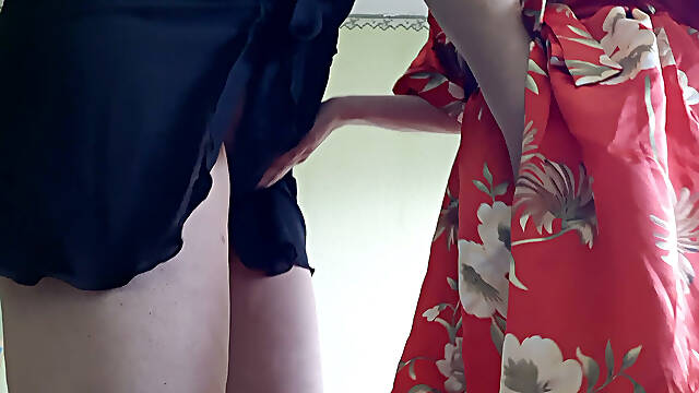 I'm Fingering My Boyfriend's Mom While He Takes a Shower